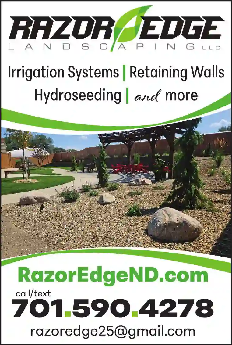 Landscape Contractors print ad for Razor Edge Landscaping