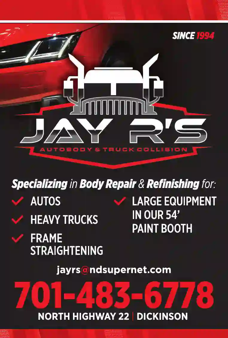 Auto Body Repair & Paint print ad for Jay R's Autobody & Truck Collision