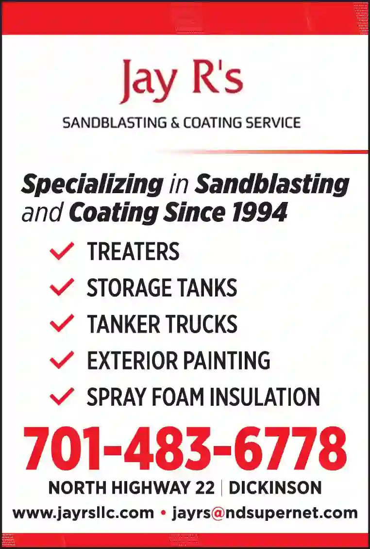 Sandblasting print ad for Jay R's Autobody & Truck Collision