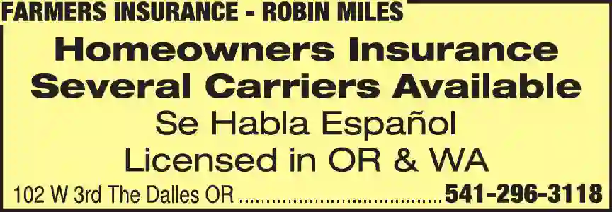 Insurance - Homeowners print ad for Farmers Insurance ^ Robin Miles