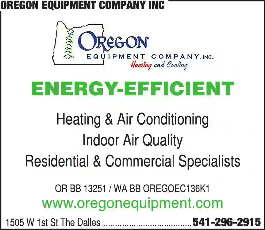 Furnaces - Heat - Sales & Service print ad for Oregon Equipment Company Inc