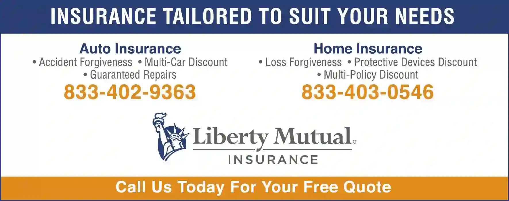 Insurance print ad for Liberty Mutual Insurance