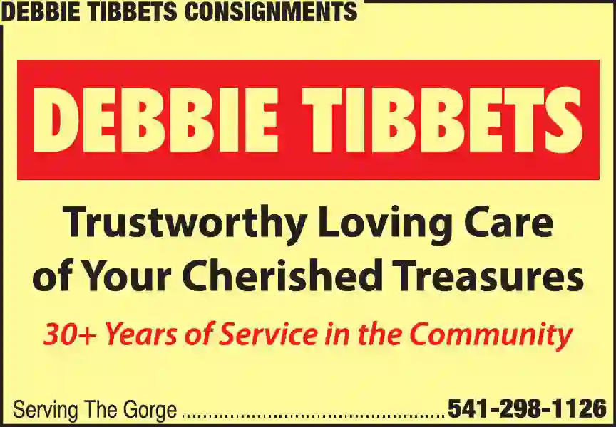 Consignment Service print ad for Debbie Tibbets Consignments