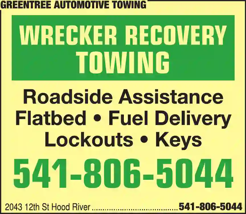 Towing - Automotive print ad for GreenTree Automotive Towing