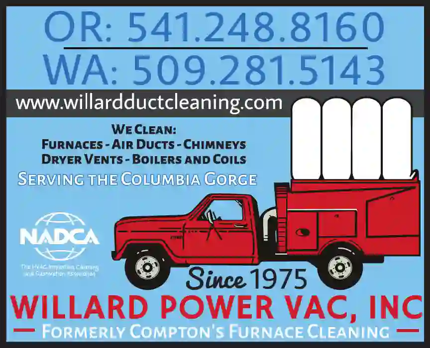 Furnaces - Cleaning print ad for Willard Power Vac Inc