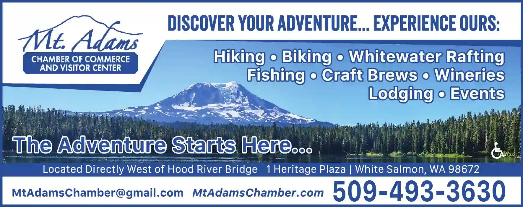 Chambers of Commerce print ad for Mt Adams Chamber Of Commerce