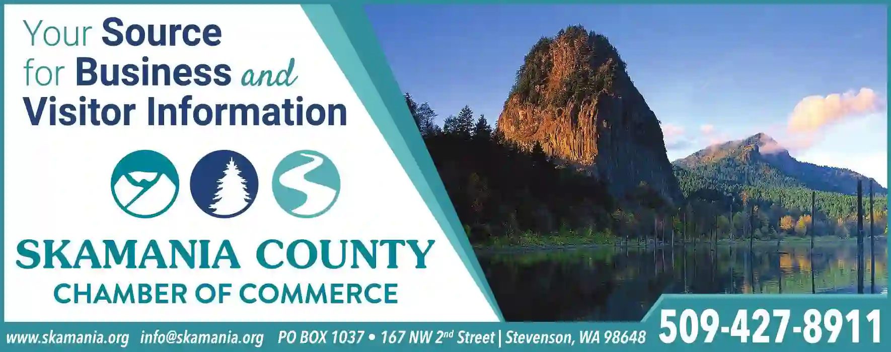 Chambers of Commerce print ad for Skamania County Chamber Of Commerce