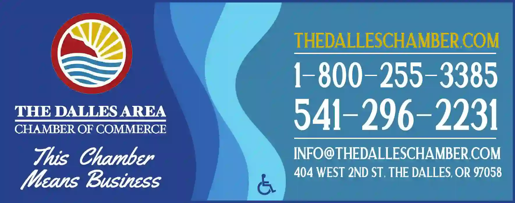Chambers of Commerce print ad for The Dalles Area Chamber Of Commerce