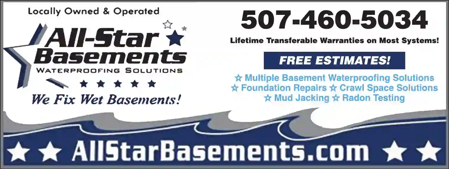 Waterproofing Contractors print ad for All-Star Basements