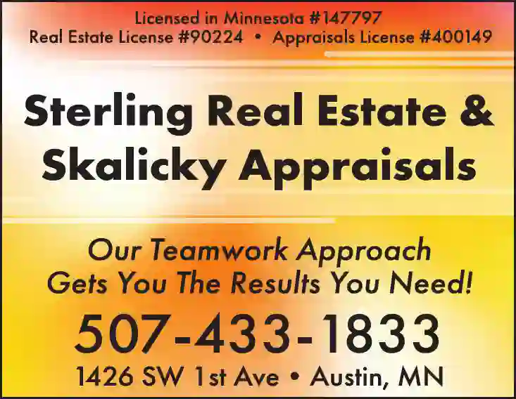 Appraisers print ad for Sterling Real Estate & Skalicky Appraisals