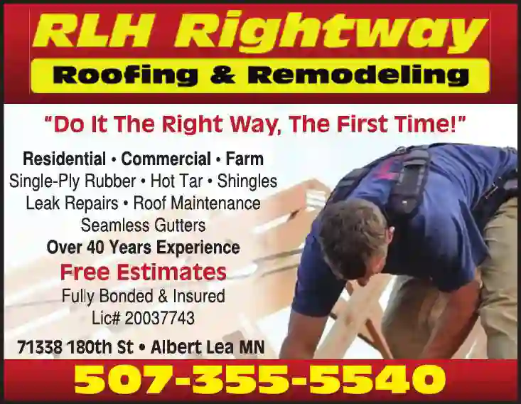 Roofing Contractors print ad for Rightway Roofing & Remodeling