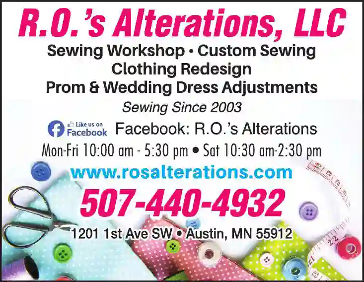 Wedding Alterations print ad for RO's Alterations