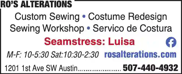 Tailors print ad for RO's Alterations