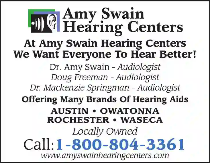 Hearing Aids & Assistive Devices print ad for Amy Swain Hearing Centers