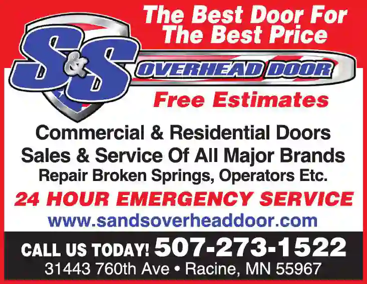 Garage Doors & Openers print ad for S & S Overhead Door