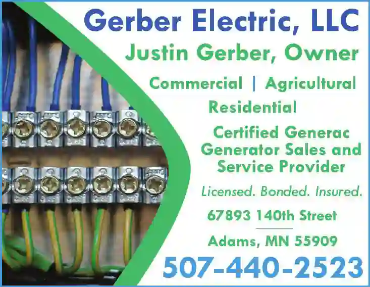 Electric Contractors print ad for Gerber Electric LLC