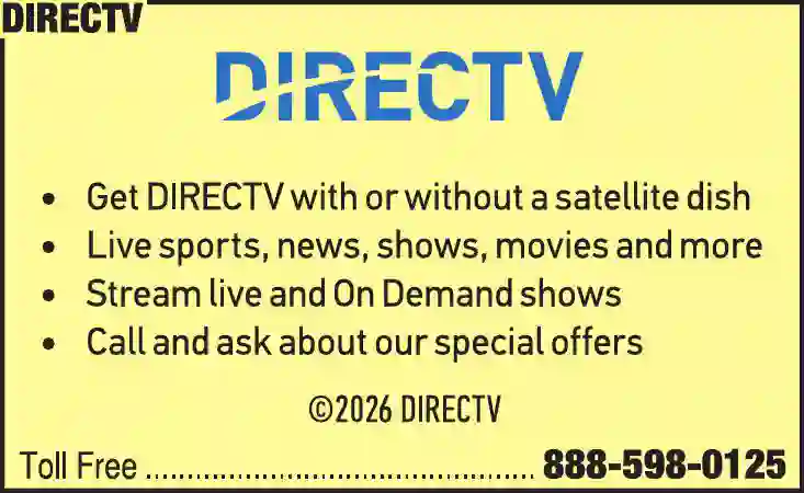 Cable Television Service print ad for DirecTV
