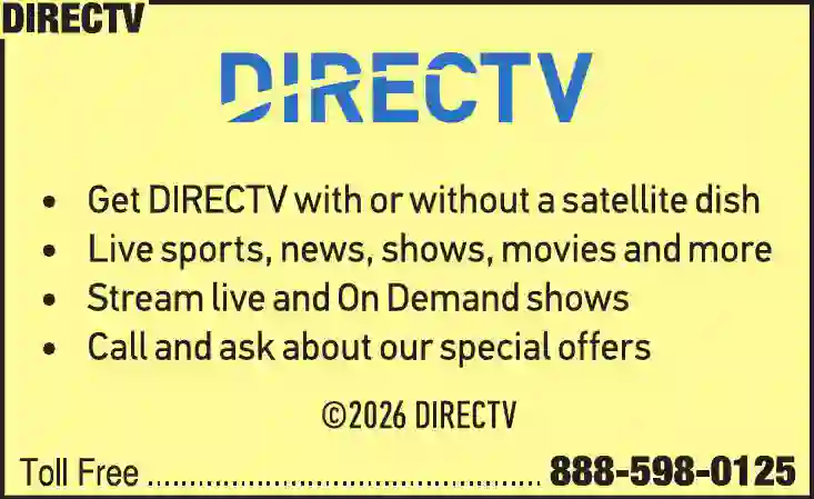 Internet Service Providers print ad for DirecTV