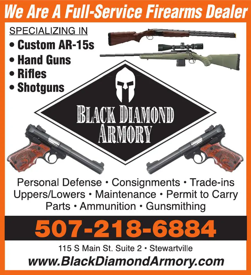 Guns, Accessories & Gunsmiths print ad for Black Diamond Armory