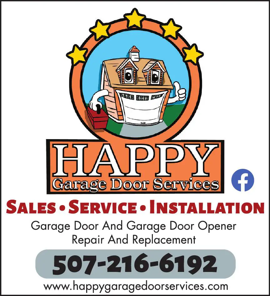 Doors print ad for Happy Garage Door Services
