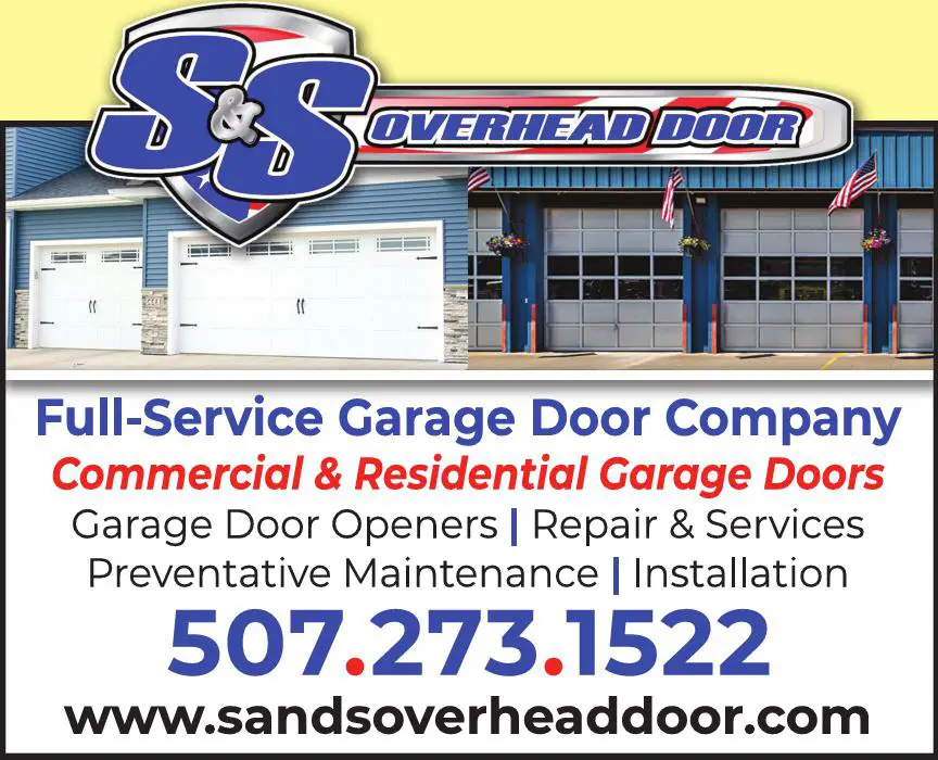 Garage Doors & Openers print ad for S & S Overhead Door