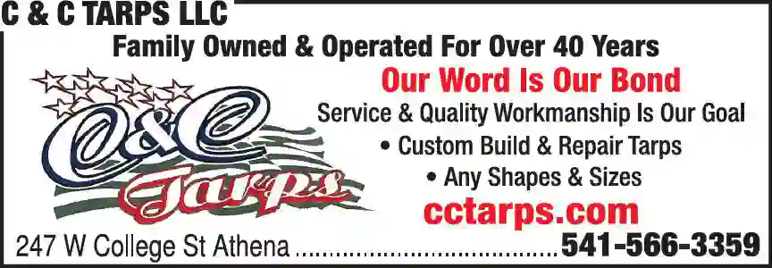 Tarpaulins print ad for C & C Tarps LLC