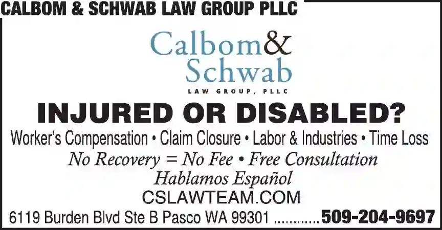 Attorneys - Workers Compensation print ad for Calbom & Schwab Law Group PLLC