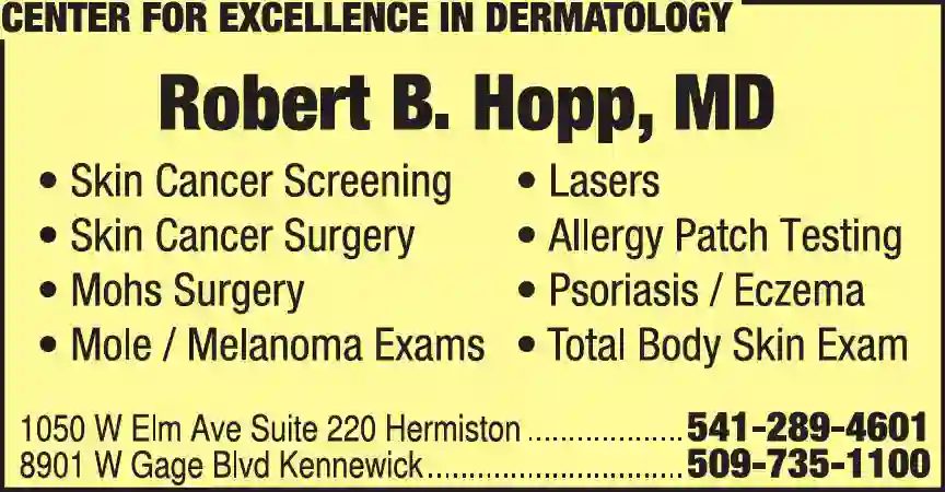 Physicians & Surgeons MD & DO - Dermatology (Skin Diseases) print ad for Center For Excellence In Dermatology