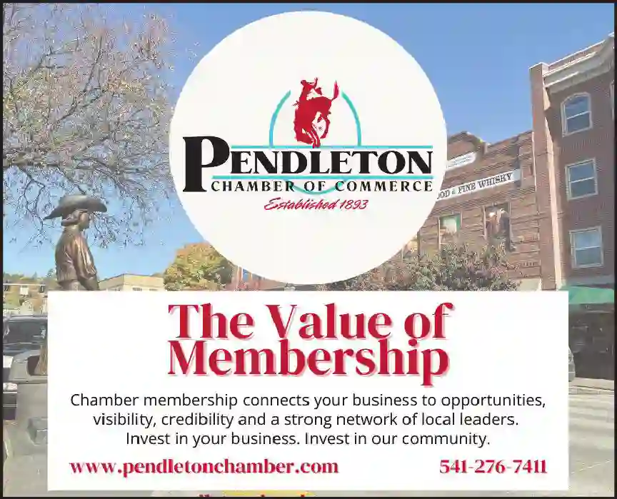 Chambers of Commerce print ad for Chamber Of Commerce ^ Pendleton