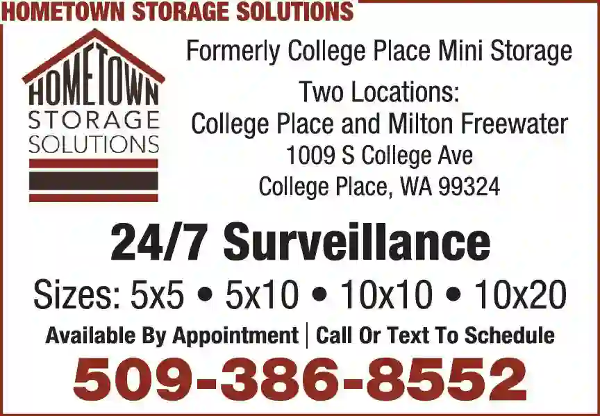 Storage - Household & Commercial print ad for Hometown Storage Solutions