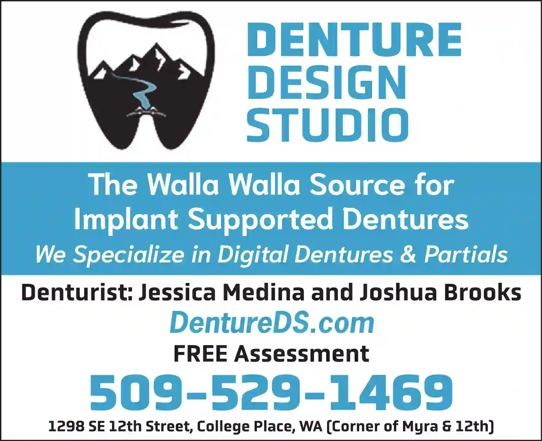 Dentures print ad for Denture Design Studio