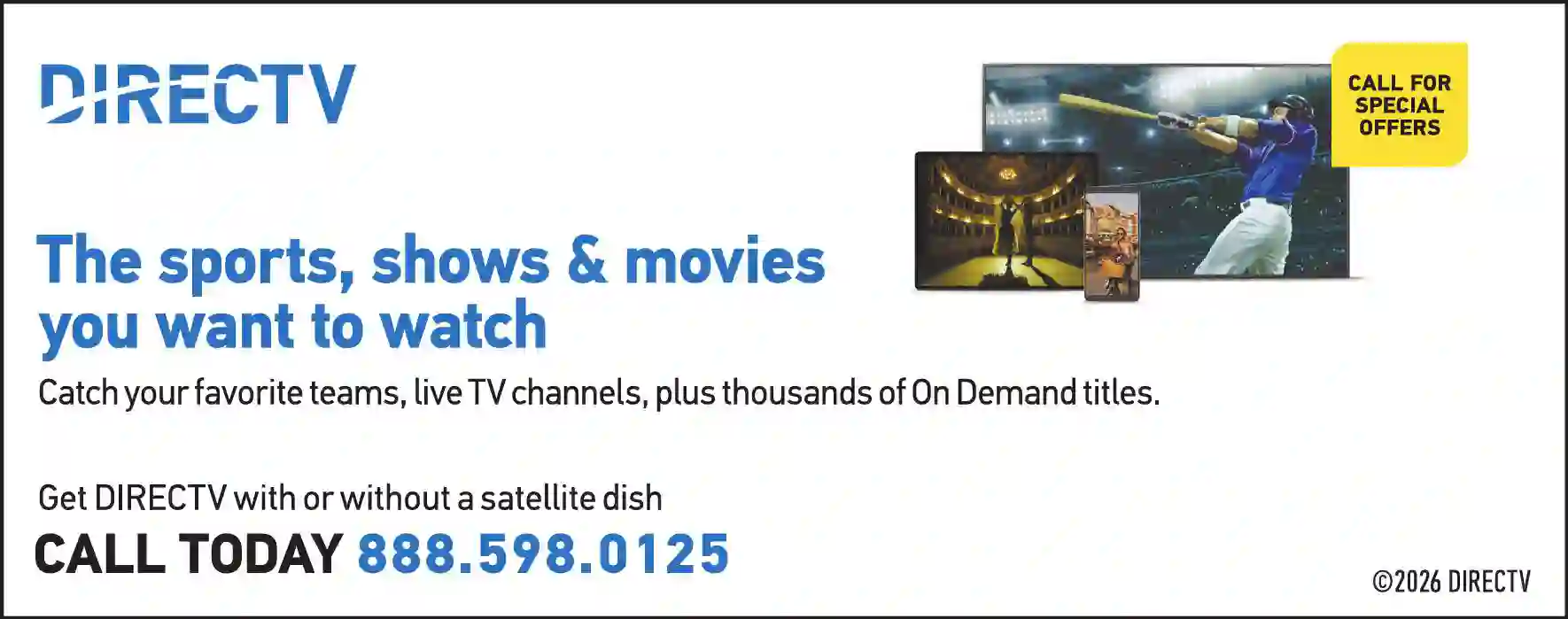 Internet Service Providers print ad for DirecTV