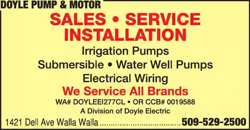 Pumps - Dealers print ad for Doyle Pump & Motor