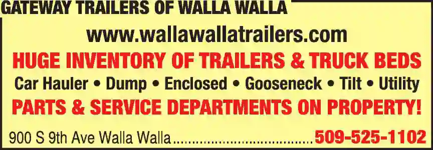 Trailers - Auto, Utility, Sports, Etc print ad for Gateway Trailers Of Walla Walla