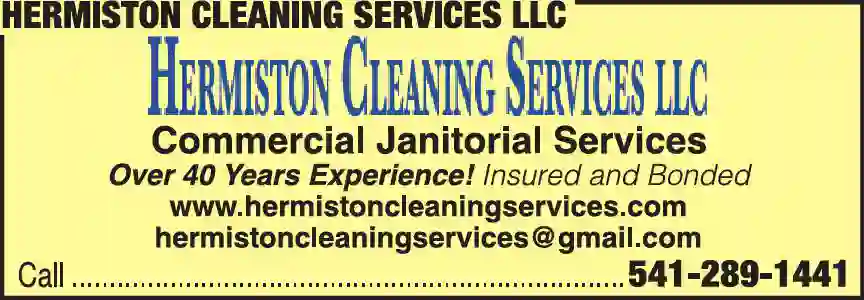Carpet Rug & Upholstery Cleaners print ad for Hermiston Cleaning Services LLC