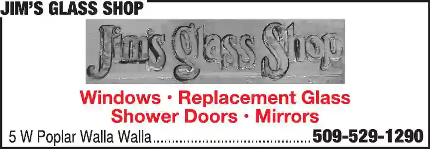 Windows print ad for Jim's Glass Shop