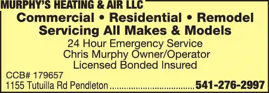 Air Conditioning - Contractors print ad for Murphy's Heating & Air LLC