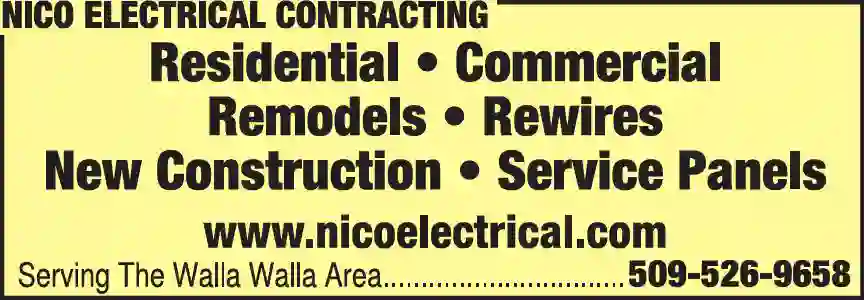 Electric Contractors print ad for Nico Electrical Contracting