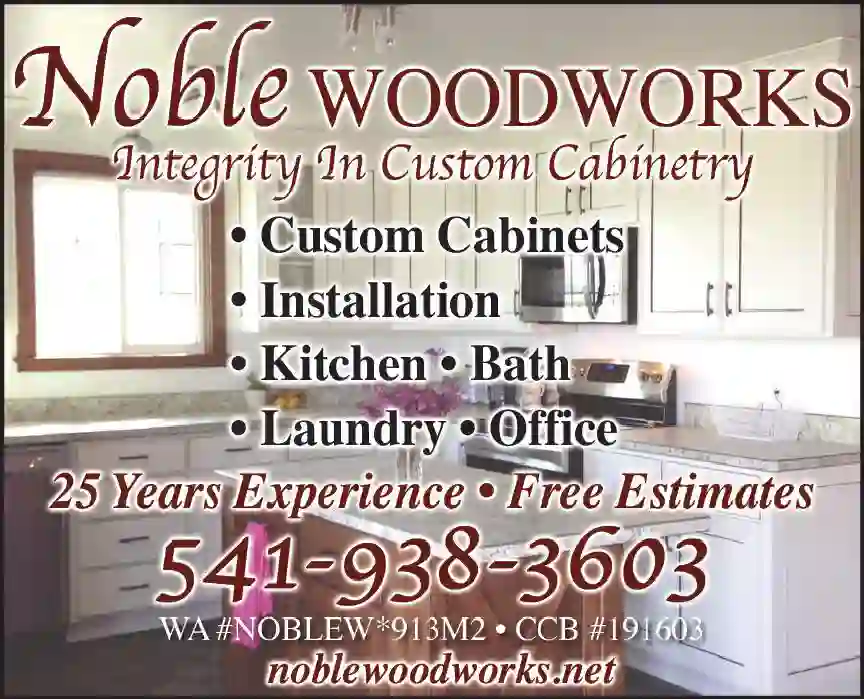 Cabinets & Cabinet Makers print ad for Noble Woodworks