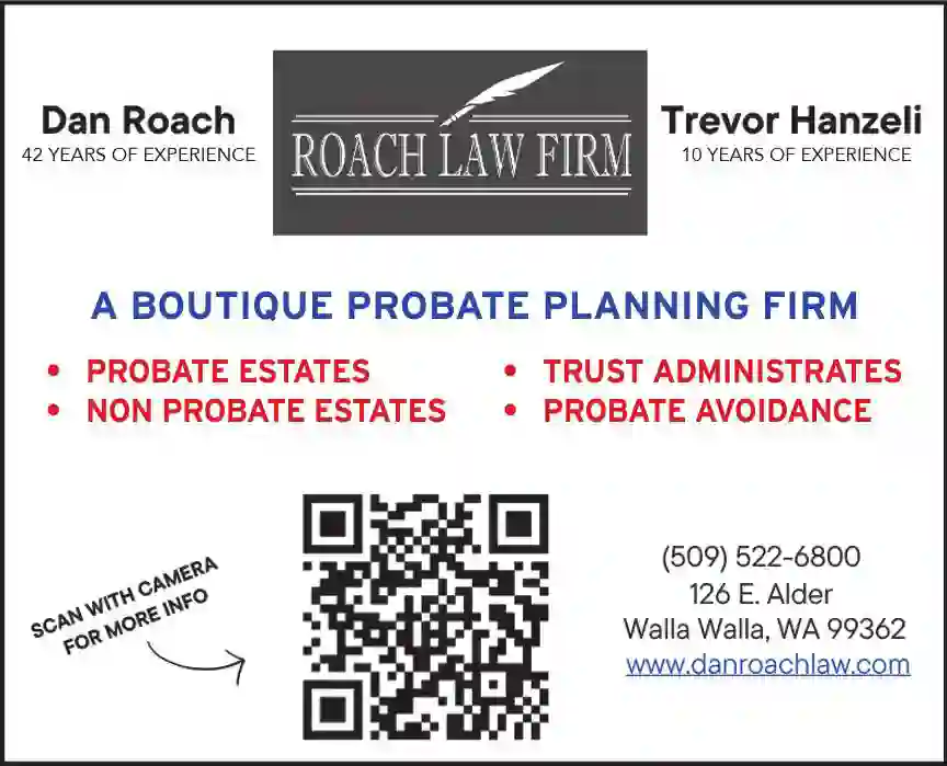 Attorneys - Probate print ad for Roach Law Firm