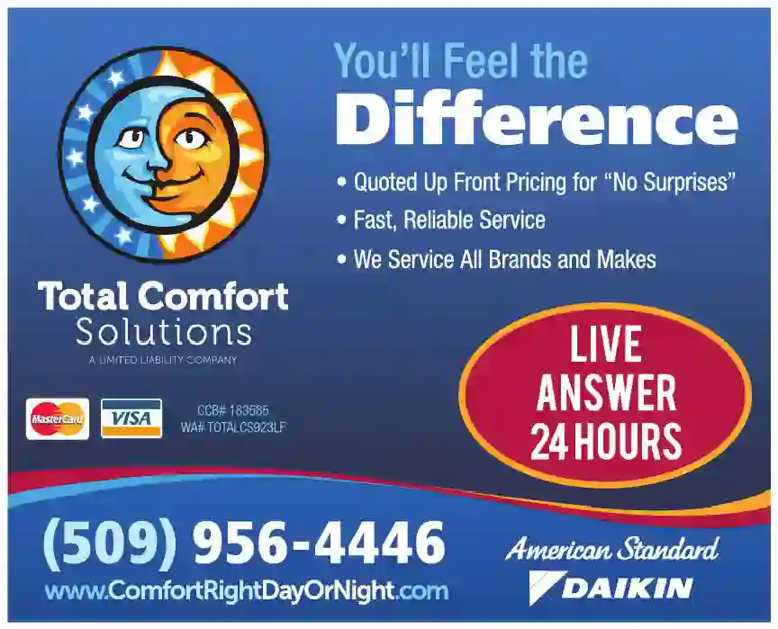 Furnaces - Heat - Sales & Service print ad for Total Comfort Solutions LLC