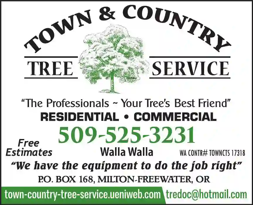 Tree Service print ad for Town & Country Tree Service