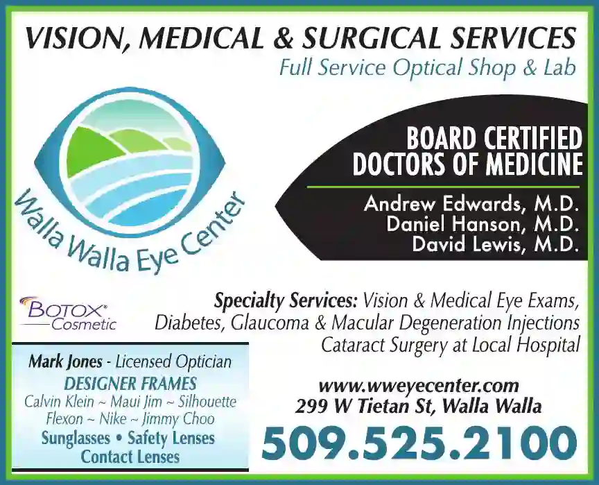 Physicians & Surgeons MD & DO - Ophthalmology (Eye) print ad for Walla Walla Eye Center