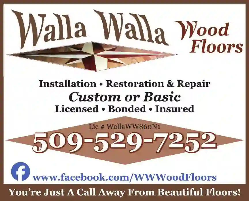 Floor - Install, Refinish & Resurface print ad for Walla Walla Wood Floors