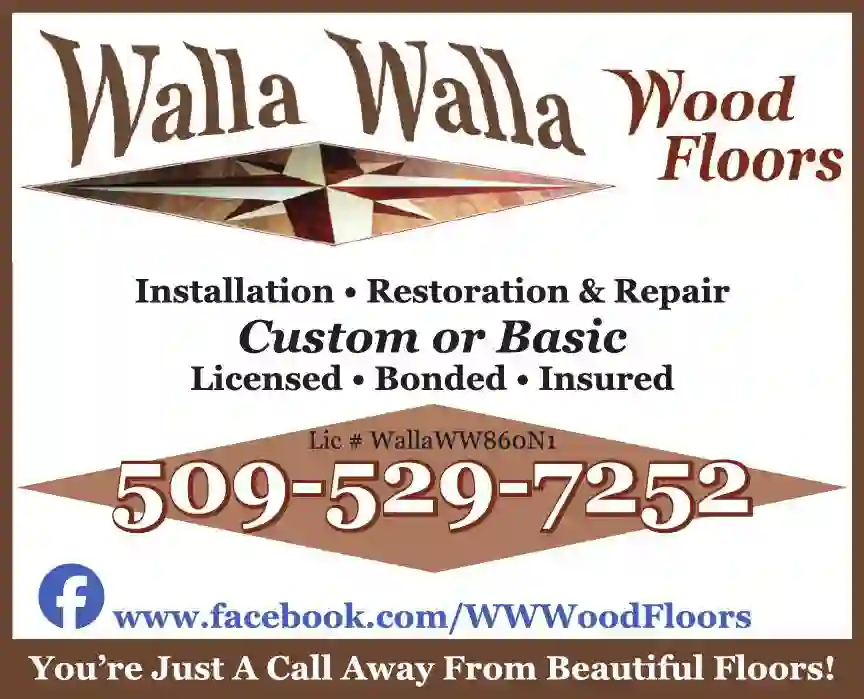 Hardwoods print ad for Walla Walla Wood Floors