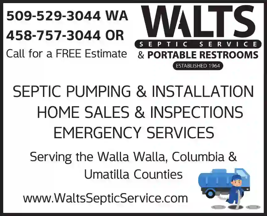 Septic Tanks & Systems - Cleaning print ad for Walt's Septic Service