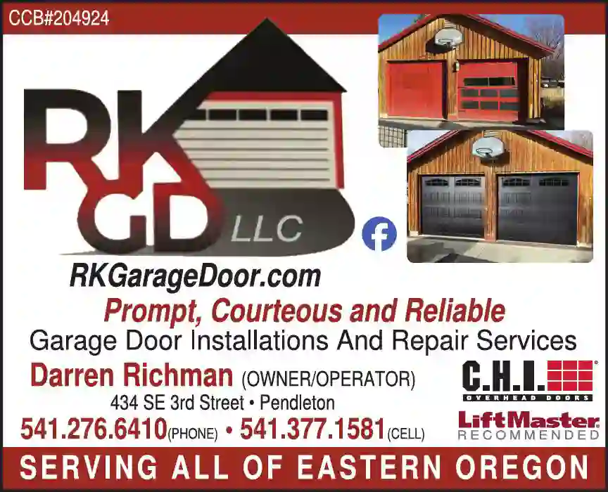 Garage Doors & Openers print ad for R & K Garage Door