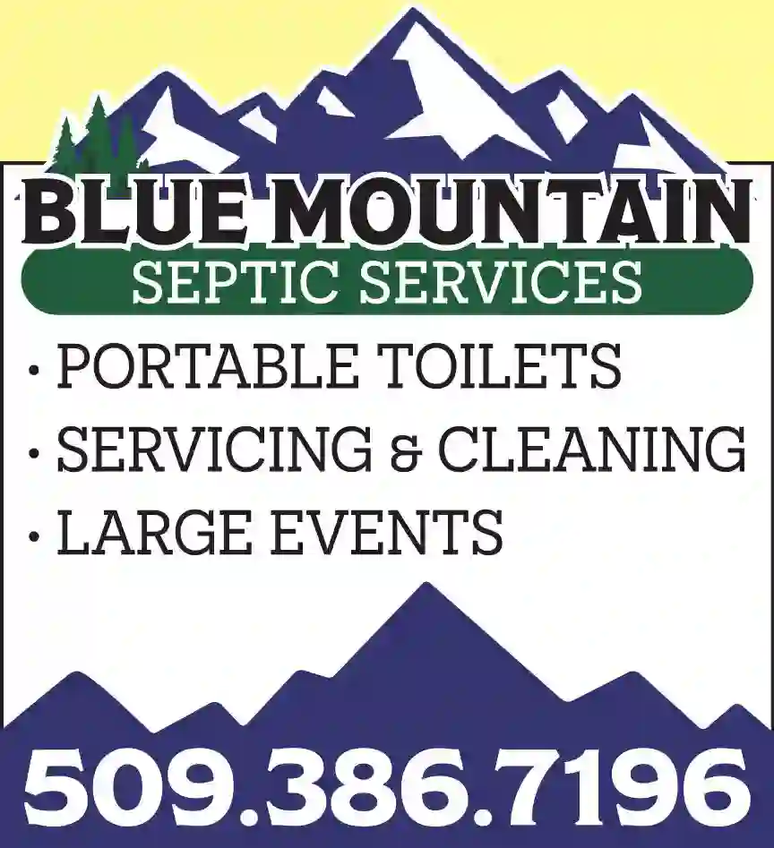 Toilets - Portable print ad for Blue Mountain Septic Services