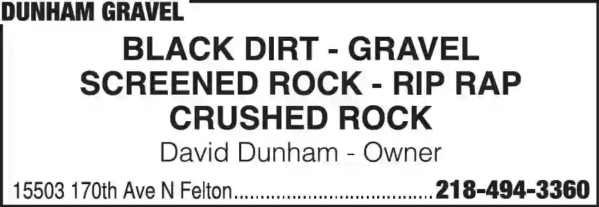 Sand & Gravel print ad for Dunham Gravel