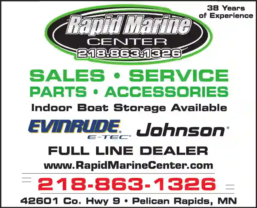 Boat Dealers Equipment & Supplies print ad for Rapid Marine Center